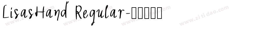 LisasHand Regular字体转换